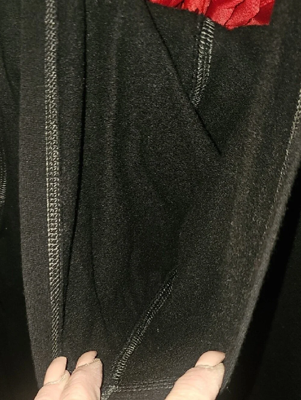 Justice Girls Black Fleece Lined Hoodie With Kangaroo Pocket Size 10